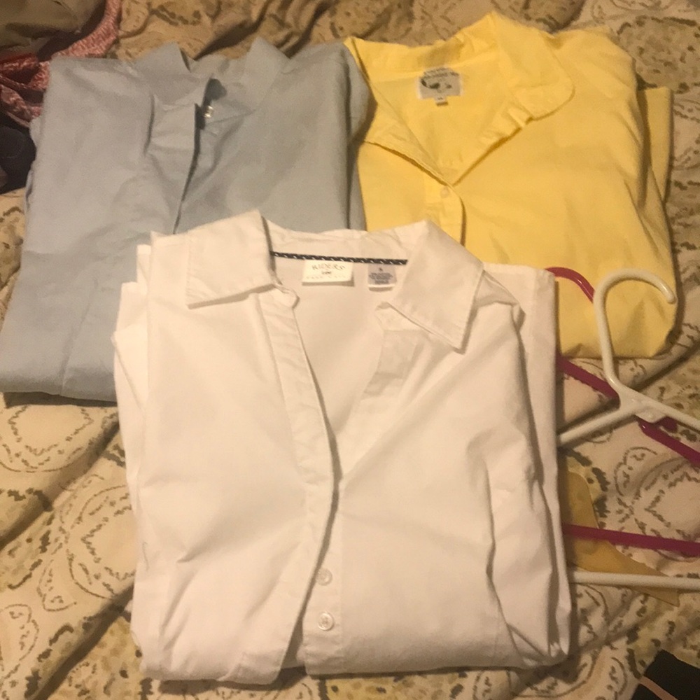 Three horseback riding shirts/ show shirts